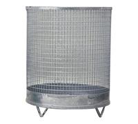 Corbeille à déchets ( 9194491021 ) H600xD500 mm 118 l avec 4 pieds