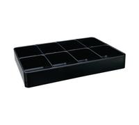 Industrial Quality Supplies Eins.LOGS 130 H48×I338×P238mm noir mat 8 compartiments LOGS Quantité:6