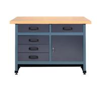 Industrial Quality Supplies Établi 1200 × 600 × 840 mm, 5 tiroirs Quantité:1