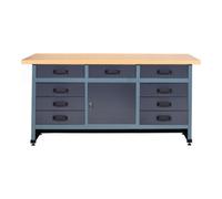 Industrial Quality Supplies Établi 1700x600x840 mm, 9 tiroirs Quantité:1