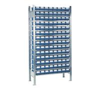 Industrial Quality Supplies Étagère à emboîter H2000xl1000xP500mm extension galvanisée 14 supports en acier Quantité:1