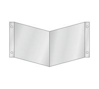 Industrial Quality Supplies HOFFMANN Panneau en angle Montage mural pour deux symboles de petite taille, Type: 01150 Quantité:1