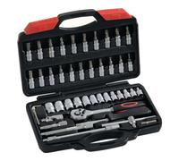 Industrial Quality Supplies Jeu de clés à douille 1/4 pouce 45 pcs Ouv 4-14 6 pans./slot/PH/PZD/TX Quantité:1