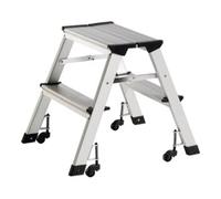 Industrial Quality Supplies Escabeau pliant marches incl. plateforme 2 H. plateforme 440 mm aluminium mobile Quantité:1