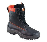 Industrial Quality Supplies NoRisk Bottes de sécurité forestières cuir noir/orange Gr.44 S3 SRC EN20345/EN17249 Quantité:1