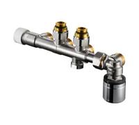 Industrial Quality Supplies Oventrop Raccord Multiblock T-RTL Rp 1/2 F x M 3/4 M, forme d’angle Quantité:1