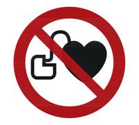 Industrial Quality Supplies Panneaux d'interdiction Interdit aux personnes porteuses d'un stimulateur cardiaque, Type: 03050 Quantité:1