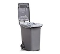 Industrial Quality Supplies Sac plastique 120l 100µm gris 500/450x1250mm Quantité:1
