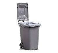 Industrial Quality Supplies Sac en plastique 240 l gris 100 µm l.650/550xL1350mm 50pièces/carton Quantité:1