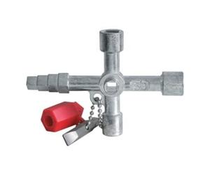 Industrial Quality Supplies Schaltschrankschlüssel 820 M03 13 fonctions avec adaptateur de clé Quantité:1