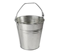 Industrial Quality Supplies Seau 12,5 l tôle en acier, galvanisé argent D. 300 mm H. 300 mm Quantité:12