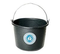 Industrial Quality Supplies Seau de chantier 12l avec fond croisé noir plastique recyclé Quantité:1