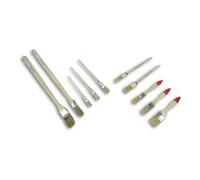 Industrial Quality Supplies Set de pinceaux 10 pièces, pinceaux pour peintre/peinture, pinceaux pour radiateur, pinceaux émail Quantité:1