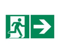 Industrial Quality Supplies Signaux de secours Issue de secoursà droite, Type: 11400 Quantité:1