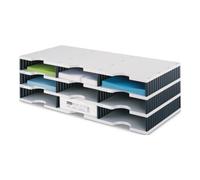 Industrial Quality Supplies STYRO Rangement de tri Trio 24 compartiments H573×I723×P331mm polystyrène gris/noir Quantité:1