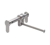 r.e.e Blind Cylindre de serrure universelle en continu, plage de réglage universel 25-154 mm, laiton nickelé, 1 pièce, 0012