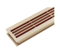 Industrial Quality Supplies Ventilation salle de bains Elco longueur 452 mm largeur 92 mm en plastique blanc pur Quantité:1