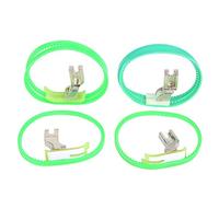 Industrial Sewing Machine Roller Presser Foot Double Roller Left Right Single Side Presser Foot Durable Plastic for Flat Sewing Machines Down Jackets Leather Coats Bags