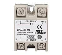 Industrial SSR-80DA Solid State Relay 80A 80DA SSR 80 DA Input Control Voltage 3-32V 12V and Output Load 24-380V 220V AC Controls Relays