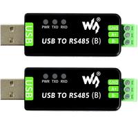Industrial USB to RS485 Bidirectional Converter(2PCS),Onboard CH343G,Multi-Protection Circuits