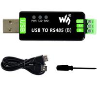 Industrial USB to RS485 Bidirectional Converter Onboard CH343G and SP485EEN Chips,ESD and TVS Protection Circuits,Supports Mac/Linux/Android/WinCE/Win11/10/8.1/8/7/XP Systems