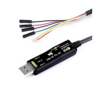 Industrial USB TO TTL (D) Serial Cable, FT232RNL Chip, Multi Protection Circuits, for Win7/8/10/11/Mac/Linux, With 4pin Header+SH1.0 3PIN Connector, For Raspberry Pi 5 Serial Port Debugging.[V1020]