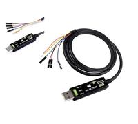 Industrial USB to TTL Serial Cable, Original FT232RNL Chip, with Separated 4pin Header + SH1.0 3PIN Connector Suitable for Raspberry Pi 5 Serial Port Debugging,Support Win7/8/8.1/10/11, Linux, etc.