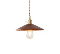 Industrial Vintage Iron Restaurant Loft Art Chandelier Farmhouse Suspension Nostalgia Pendant Light American Country Retro Rust-Colored Hanging Lamping