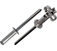 IndustrialRivets Tête Alomada4,8 x 16,3 mm PACK 100Rivet Fleur pour Assembler Tout Type de Matériaux Métalliquespour Machine à Riveter Pneumatique ou Manuelle.