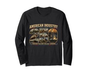 Industrie américaine 1776-2026 Travailler Ensemble Manche Longue