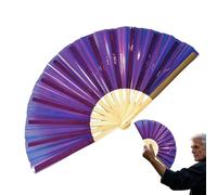 Industrie du holographique grand format - Zone de main décorative brillante, accessoire portable | Grand fan de danse, de lumière et de résistance, idéal pour les festivals de musique, soirées