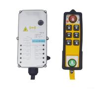 Industrie Télécommande sans fil 6 boutons grue AC380V pour résistant aux | Prend en charge AC380V, AC220V, DC24V, boîtier en métal résistant aux chocs, idéal pour les grues lourdes