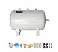 Industriel Kit de réservoir d'air à haute pression avec raccords | Acier au carbone à paroi renforcée, conception horizontale, grande capacité : 10L/20L /30L /40L /50L /60L / 80L/100L