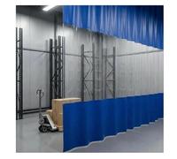 Industriel Rideau De Séparation, Rideaux en Vinyle pour Aire De Lavage avec Œillets Antirouille Et Panneaux en Bâche Transparente, Rideau De Séparation Imperméable Et Résistant(2.5x1.5m/8.2x4.9ft)