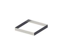 industries 3099.21 cercle à tarte perforé à bord droit en inox carre