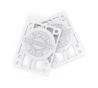 Indy Lot de 2 rehausses de skateboard Blanc 1/8"