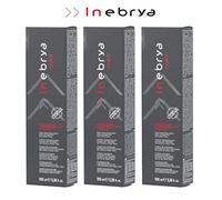 Inebrya Color Lot de 3 crèmes colorées pour cheveux - 4 châtain pur - 100 ml