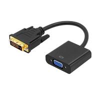 INECK Active Adaptateur DVI vers VGA, DVI-D 24 + 1 mâle vers VGA femelle 1080P câble convertisseur pour appareils compatibles DVI,