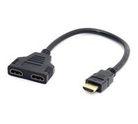 INECK® Adaptateur Câble HDMI Mâle vers Double HDMI Femelle 2 Entrées 1 Sortie Switch Connecteur pour Video TV HDTV