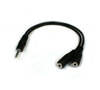 INECK® Adaptateur en Y Jack Audio Prise Jack Audio 3,5 mm à 2 x fiche Jack 3,5 mm