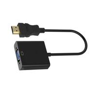 INECK® Adaptateur HDMI vers VGA, Male à Femelle, Full HD 1080P, Noir
