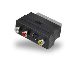 INECK® Adaptateur péritel vers SVHS S-Video et 3 RCA pour EasyCap Video Capture