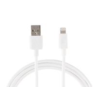 INECK® Câble de données USB vers compatible Lightning synchronisation Charge pour Apple iPhone 6 6S Plus 5S 5 C 7 7 plus 8 X Blanc (2 m)