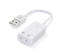 INECK® Carte Son Externe USB Adaptateur Audio USB vers 3,5mm pour PS4, Raspberry Pi, Casque Gamer, Enceinte, Microphone, Mac, Mac Mini, PC etc. Plug Play