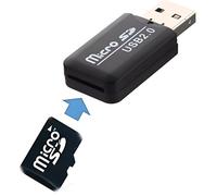 INECK® Clé USB lecteur micro carte sd - Noir