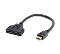 INECK® HDMI mâle vers double HDMI femelle de 1 à 2 Splitter câble adaptateur convertisseur pour PS3, PS4, HDTV, lecteur DVD et