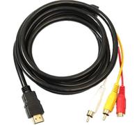 INECK - HDMI vers RCA cable 1.5 m HDMI male vers 3RCA vidéo audio AV Component cable adaptateur convertisseur pour HDTV DVD de PC