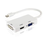 INECK® Mini DisplayPort (3 en 1) Thunderbolt vers HDMI - DVI - VGA Câble adaptateur pour Apple Mac Book MacBook Pro MacBook Air Mac
