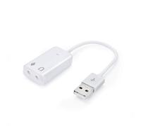 INECK® USB 2.0 Cable Adaptateur Carte 7.1 Audio Virtuel Stéréo Pr PC Mac Vista Linux