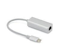 INECK® USB C 3.1 Adaptateur réseau Ethernet LAN de type C à RJ45, USB-C vers RJ45 LAN Ethernet Gigabit 10-100-1000 Mbps pour